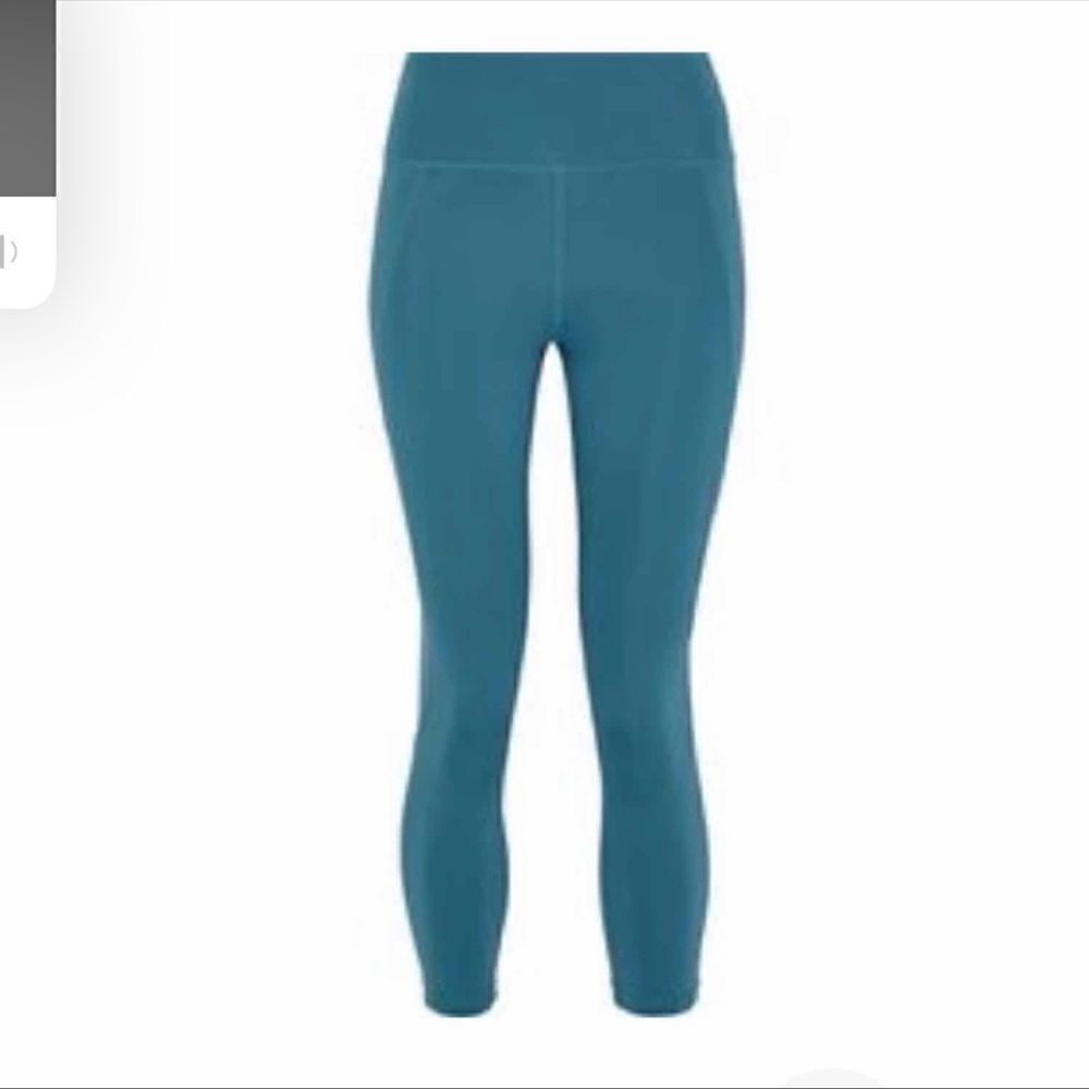 Iris & ink High waisted cropped legging in tapestry blue size S - Picture 3 of 4